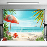 Lofaris Summer Beach Parasol Greeny Holiday Vibe Backdrop